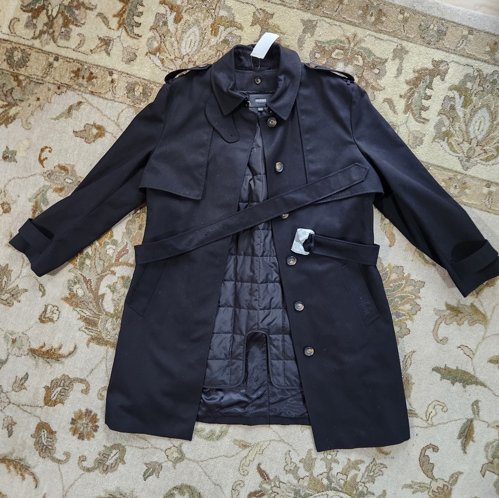 NWT CURRENT SEASON MACKAGE Winn 2-in-1 Classic Trench Coat